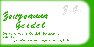 zsuzsanna geidel business card